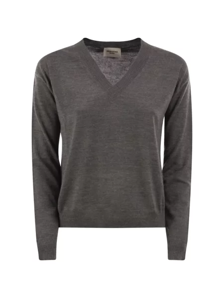 Pulover Weekend Max Mara cu decolteu în V gri