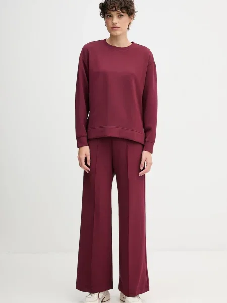 Спортивні штани United Colors of Benetton однотонні бордовий