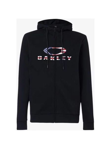 Bluza z kapturem Oakley Bark i zamkiem błyskawicznym logo USA XL czarne