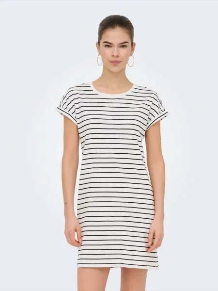 ONLY Rochie ONLBLOOM negru / murdar alb