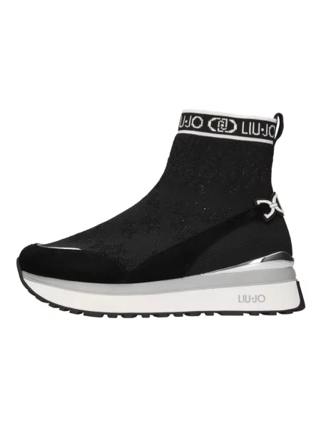 Sneakersy Liu Jo wsuwane skórzane czarne