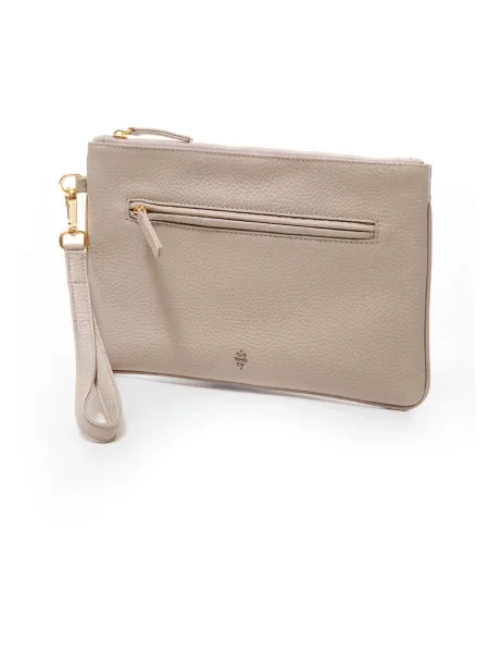 Torebka skórzana Eleventy skórzana beżowa