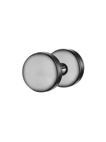 True Rebels Náušnice tmavosivá