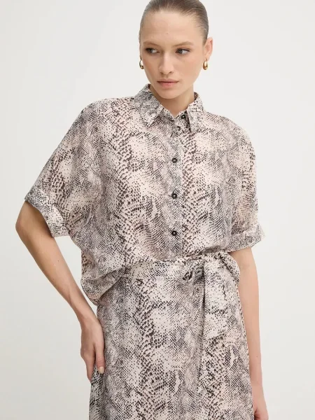 Marc Aurel cămașă cu guler clasic relaxed bej