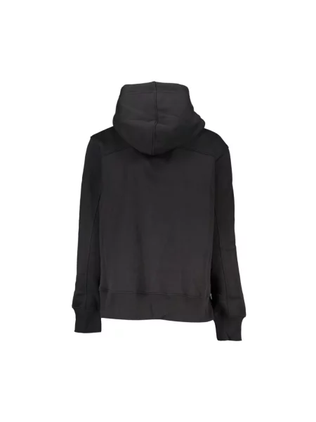 Haftowana bluza z kapturem Calvin Klein czarna