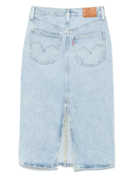 Fustă midi Levi's® cu talie înaltă albastru