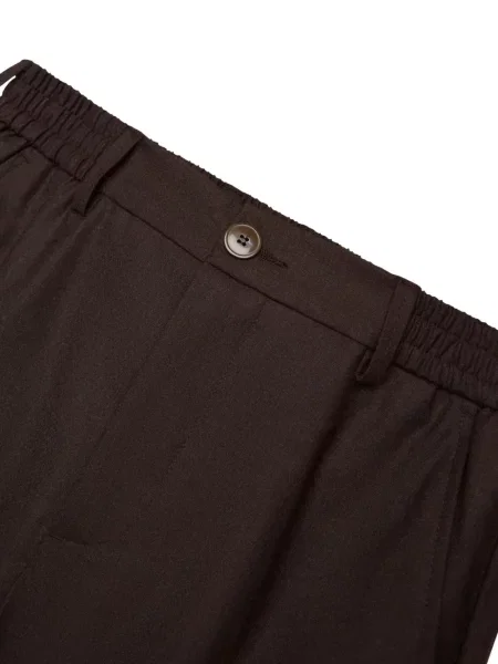 Pantaloni Valenza de flanelă maro