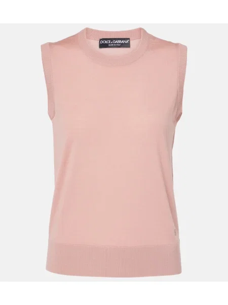 Vestă Dolce&gabbana de lână roz