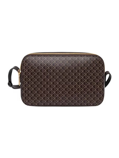 Calvin Klein torebka crossbody z imitacji skóry brązowa