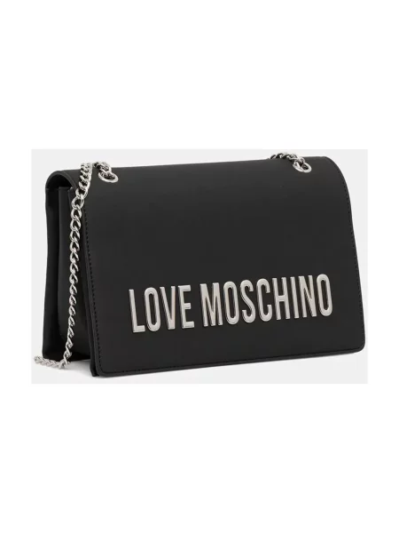 Torebka Love Moschino z logo czarna