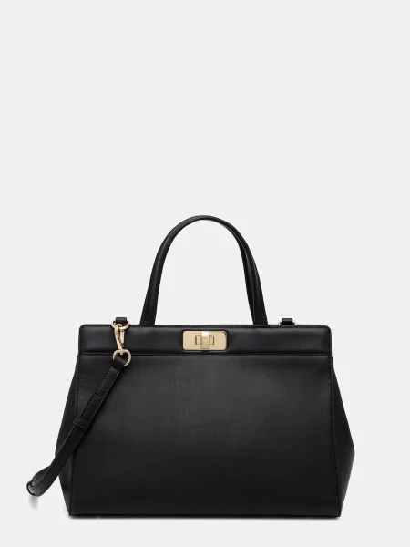Rucsac Tommy Hilfiger din piele negru