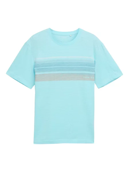TOM TAILOR Tricou turcoaz portocaliu
