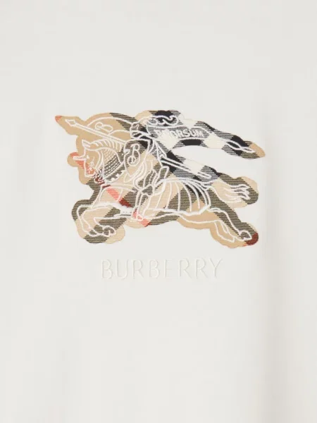 Tricou Burberry în carouri alb