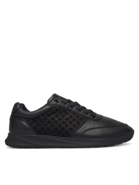 Sneakers Tommy Hilfiger Elevated Th Mono Mix Runner negru