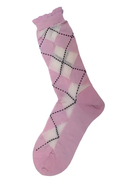 Аргайл чорапи Antipast розово