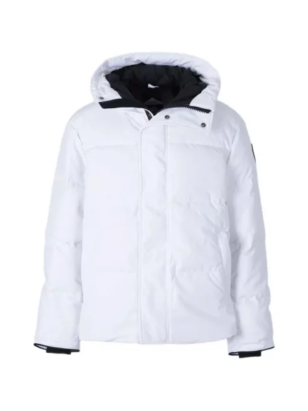Geacă Canada Goose cu glugă alb