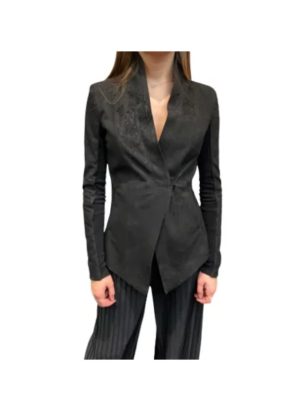 Marynarka La Haine Inside Us skórzana czarna