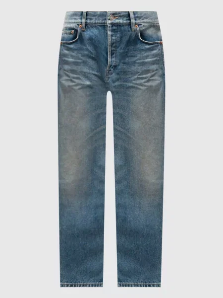 Джинси MICK з ефектом потертості Saint Laurent блакитні