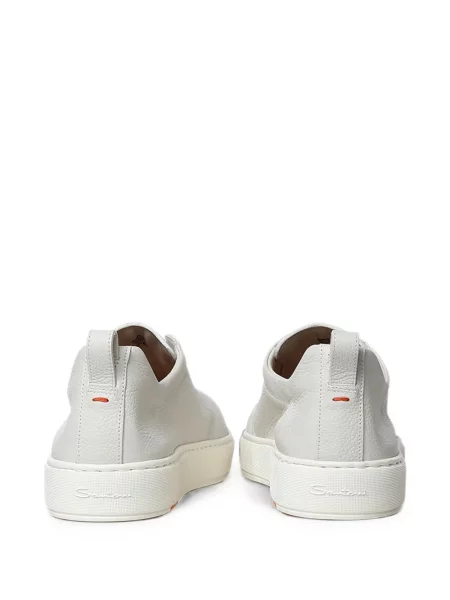 Chiloți Santoni din piele slip-on alb