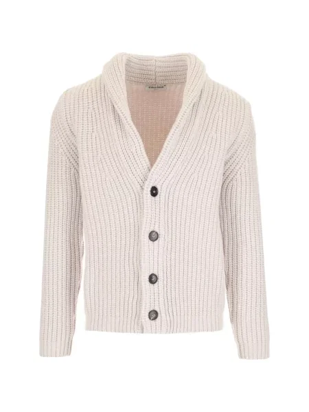 Gulerat cardigan Al Duca D’aosta 1902 tricotate alb