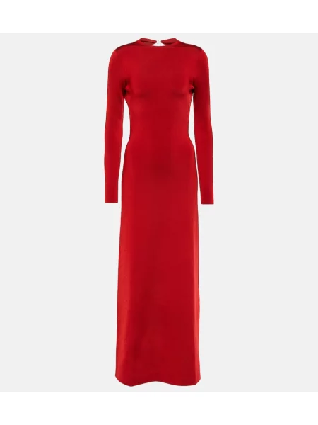 Obleka z dolgimi rokavi Galvan z dolgimi rokavi rdeča