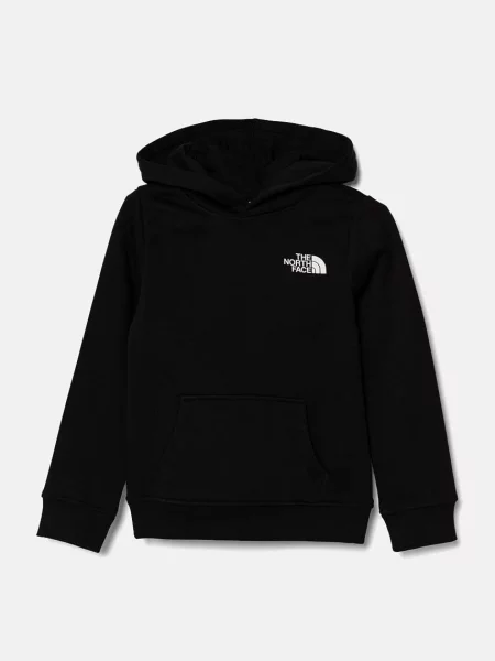 The North Face bluza dziecięca REDBOX REGULAR P/O HOODIE z kapturem z nadrukiem czarny