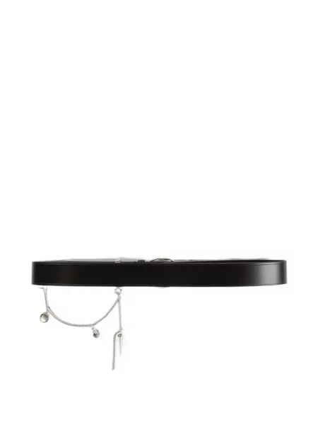 Cu centură curea Ann Demeulemeester negru