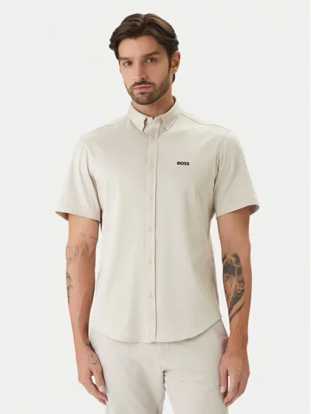 BOSS Cămașă ST Motion bej