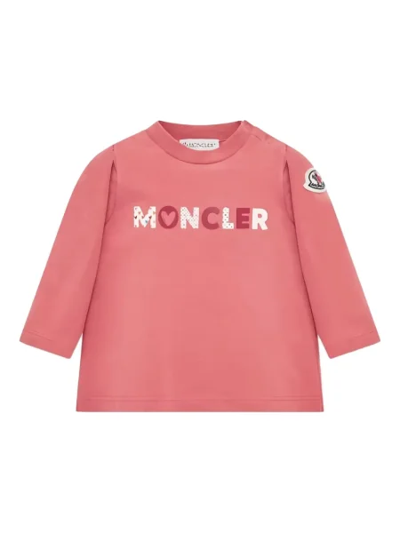 Koszulka dziecięca Moncler Enfant różowa