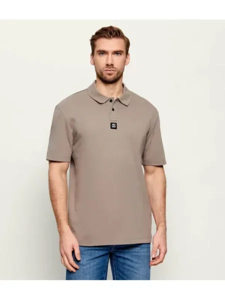 Tricou polo Hugo bej