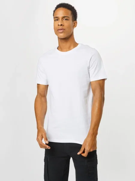 JACK & JONES Tricou negru alb