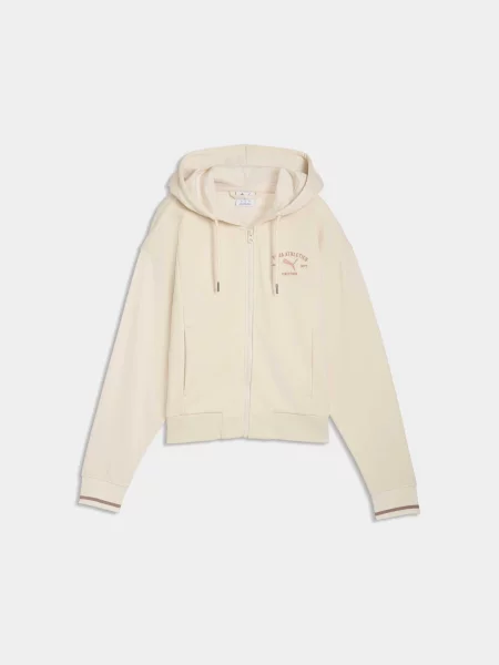 Спортивна кофта PUMA Class Full-zip Hoodie комбінований верх білий