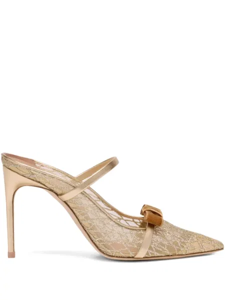 Papuci tip mules Malone Souliers auriu
