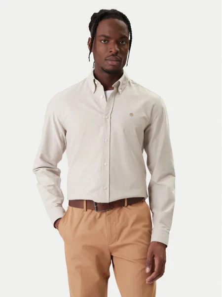 BOSS Cămașă H-Liam bej