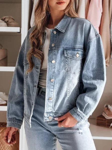 Geacă de blugi Dstreet gri