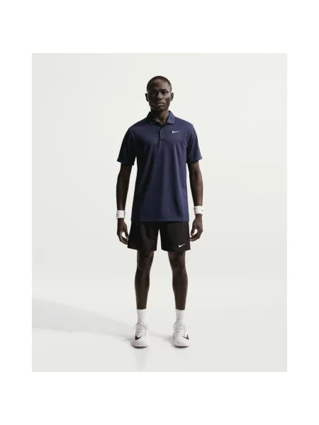 Koszulka polo Nike Court Dri-FIT z krótkim rękawem ciemnoniebieska S niebieska