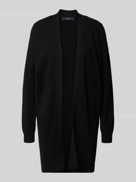 Kardigan o kroju regular fit z mieszanki model ‘NANCY’ Vero Moda czarny