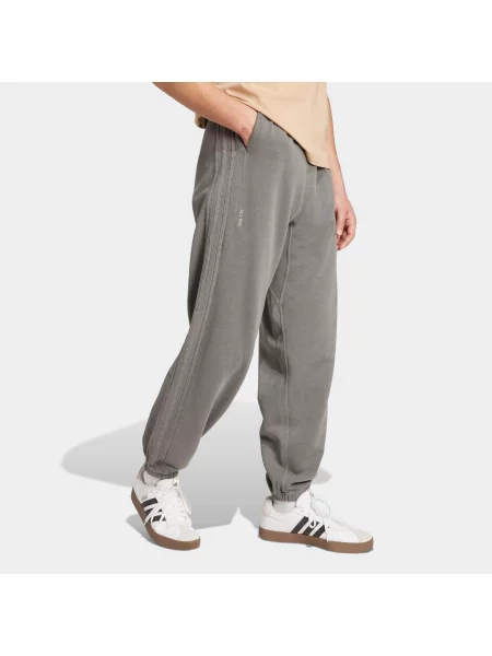 Luźne spodnie z wyblakłej dzianiny frotte ADIDAS ALL SZN szare