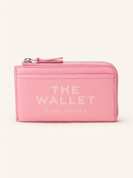Marc Jacobs Peněženka The Leather Top Multi Wallet růžová