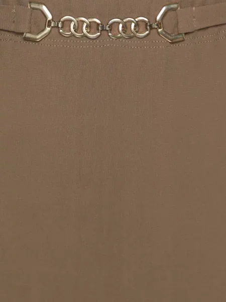 Fustă Elena Mirò din jerseu maro