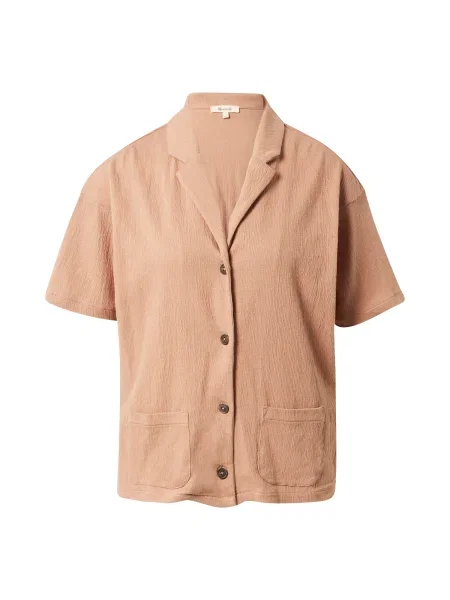 Madewell Blúzka svetlohnedá