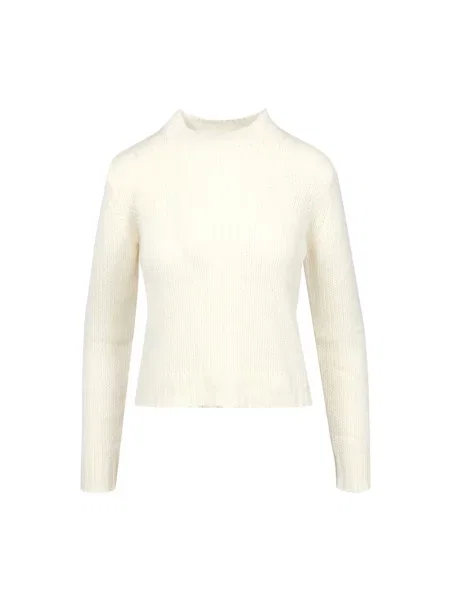 Sweter Weekend Max Mara z kaszmiru biały