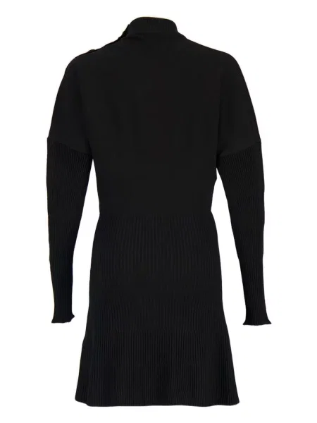 Rochie mini Balmain tricotate de costum negru
