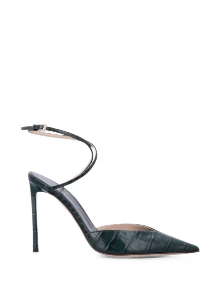 Pantofi cu toc Tom Ford din piele verde