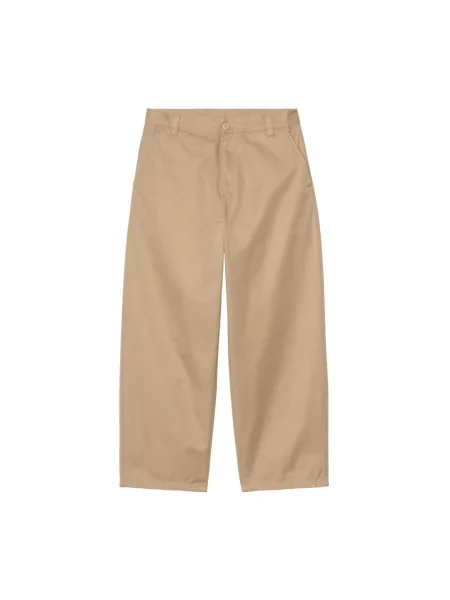 Spodnie Carhartt Wip skórzane brązowe