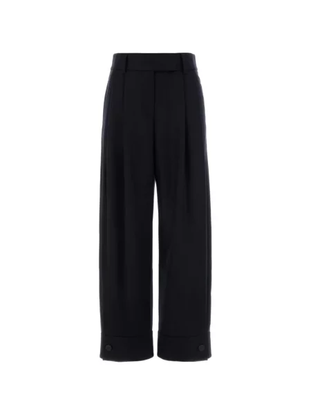 Pantaloni Giorgio Armani de lână albastru