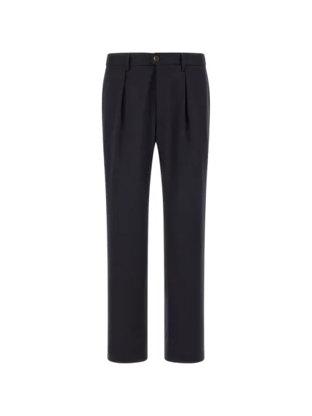 Pantaloni Incotex cu autograf albastru