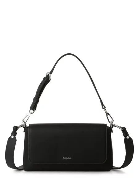 Torebka crossbody Calvin Klein skórzana czarna