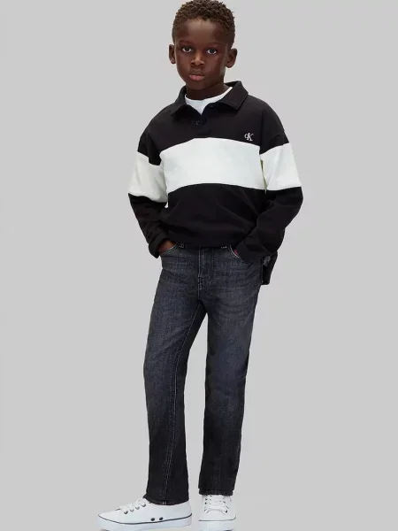 Calvin Klein Jeans дънки slim fit за деца Slim черно