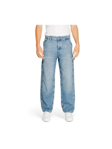 Jack & Jones Jeansy Mężczyzna Dżinsy Stolarza Luźny Krój niebieski